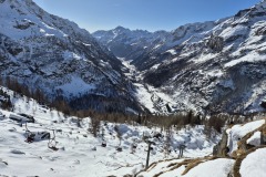 Vista valle di Gressoney da Punta Jolanda